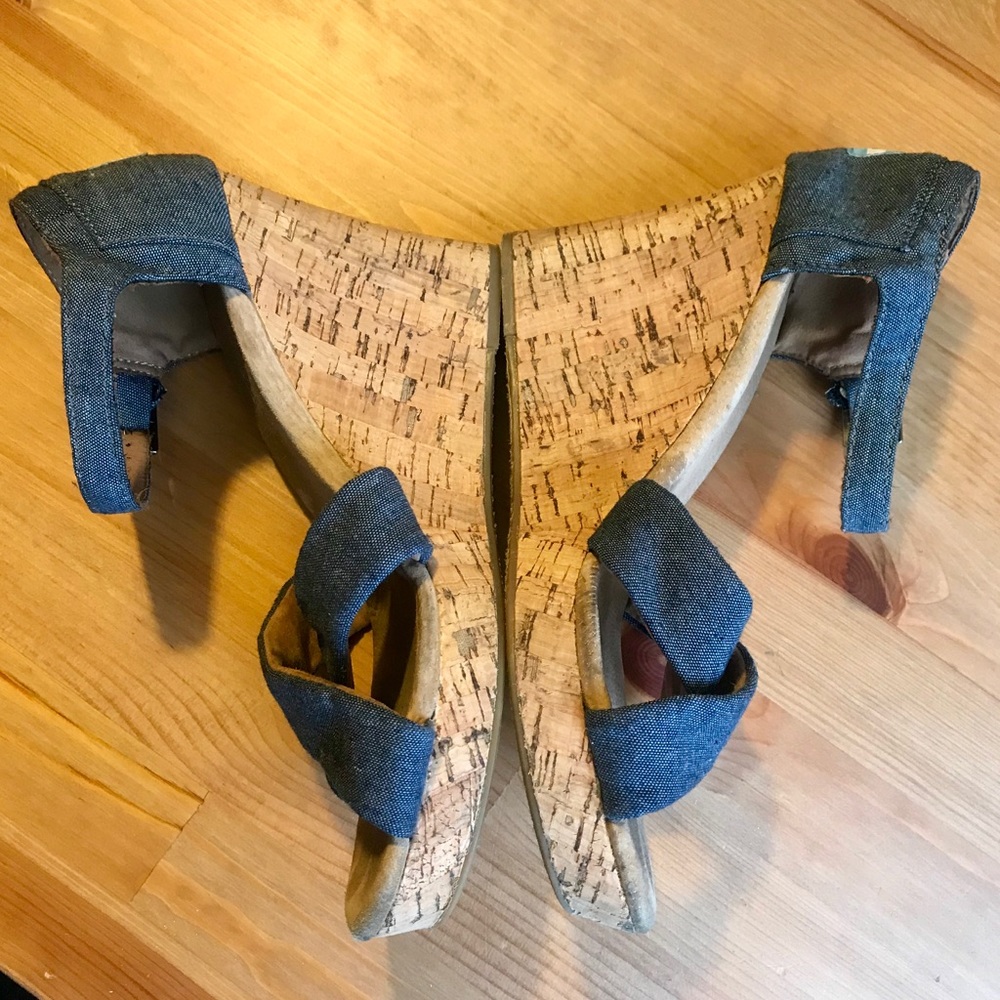 Toms Sienna Wedge Chambray - Picture 3 of 4
